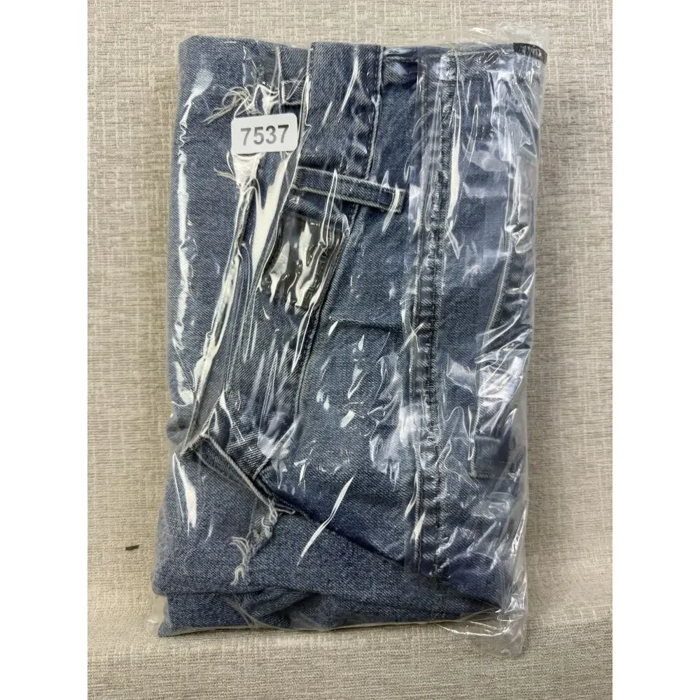 Levi’s SilverTab Oversized Jeans Men’s 38x26 Blue Denim Cutoff Raw Hem